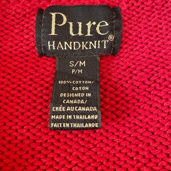 PURE Handknit Cotton Cardigan (S/M) - Picture 5 of 7